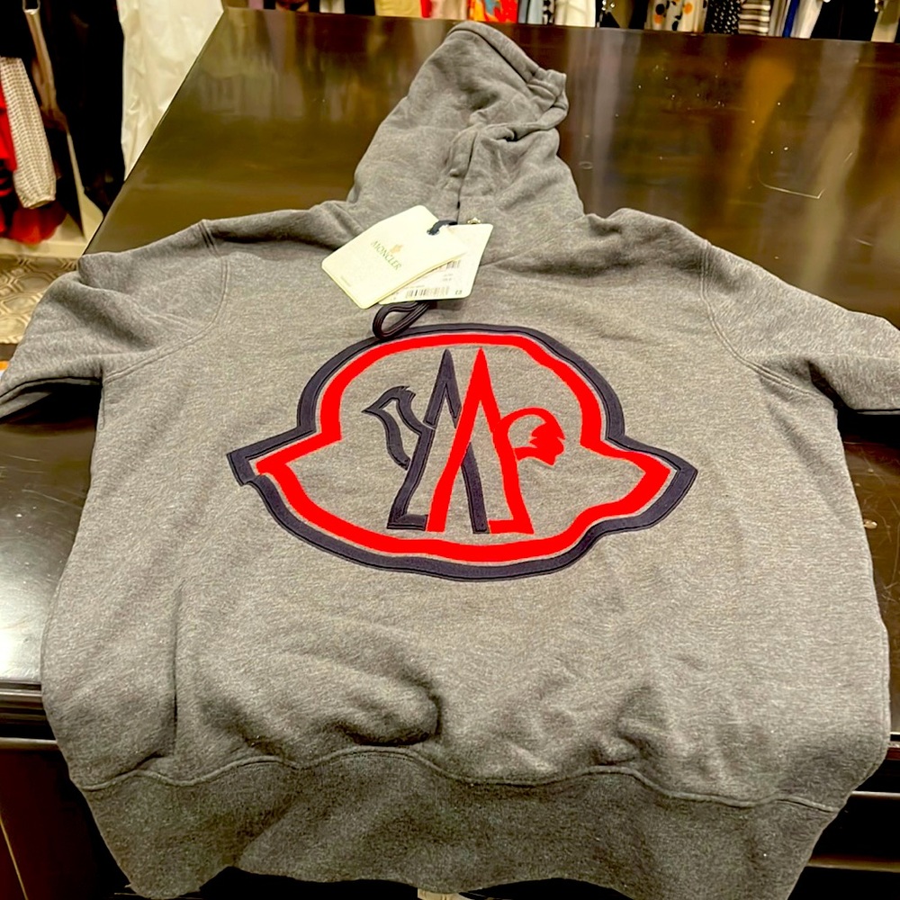 Moncler - Maglia Hoodie - Grey - Size Small